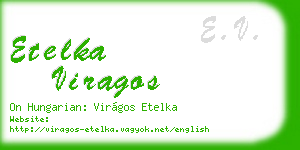etelka viragos business card